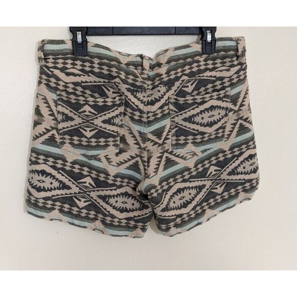Dylan By True Grit Aztec Western 100% Cotton Knit Mid Rise Shorts 8 - Picture 3 of 10